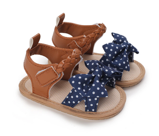 Blue/brown sandals