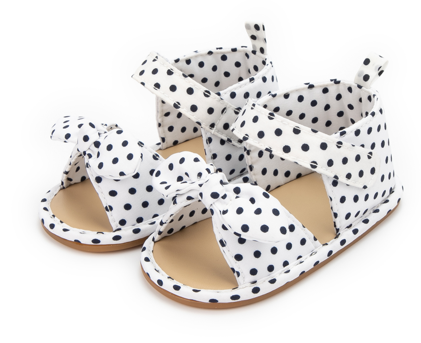 Wavy Pattern Designer Sandals for Girls Lovely Polka Dot Baby Girl Open Toe  Sandal Lightweight Flat Heel Beach Shoes Kids G04041